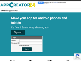 'appcreator24.com' screenshot