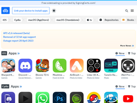 'appdb.to' screenshot
