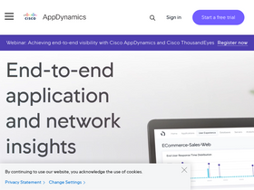 'appdynamics.com' screenshot