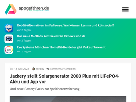 'appgefahren.de' screenshot