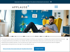 'applause.com' screenshot