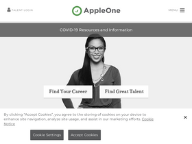 'appleone.com' screenshot