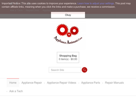 'applianceassistant.com' screenshot