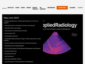 'appliedradiology.com' screenshot