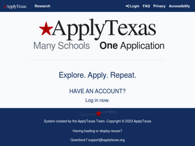 'applytexas.org' screenshot