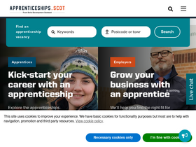 'apprenticeships.scot' screenshot