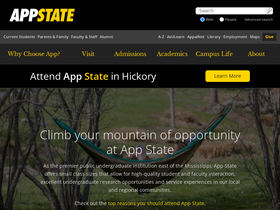 'appstate.edu' screenshot
