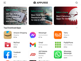 'appurse.com' screenshot