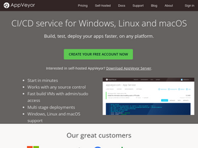 'appveyor.com' screenshot