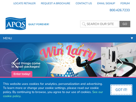 'apqs.com' screenshot