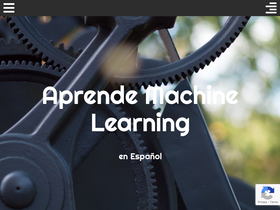 'aprendemachinelearning.com' screenshot