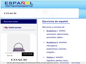 'aprenderespanol.org' screenshot