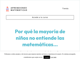 'aprendiendomatematicas.com' screenshot