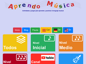 'aprendomusica.com' screenshot