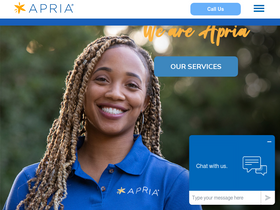 'apria.com' screenshot