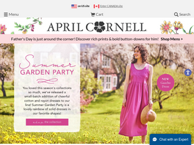 'aprilcornell.com' screenshot