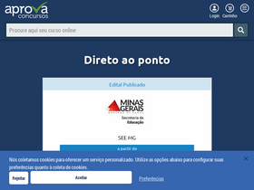'aprovaconcursos.com.br' screenshot