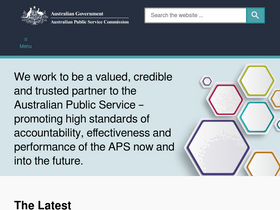 'apsc.gov.au' screenshot