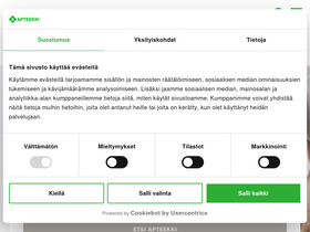 'apteekki.fi' screenshot