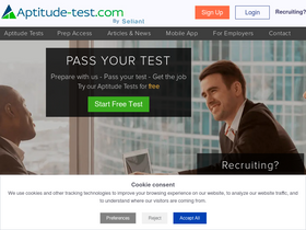 'aptitude-test.com' screenshot
