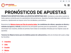 'apuestasganadas.com' screenshot