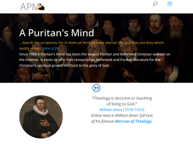 'apuritansmind.com' screenshot