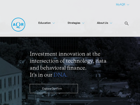 'aqr.com' screenshot