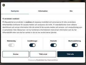 'aquadental.se' screenshot
