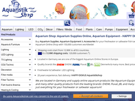 'aquaristikshop.com' screenshot