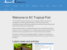 'aquaticcommunity.com' screenshot