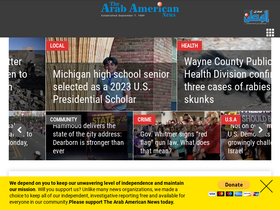 'arabamericannews.com' screenshot