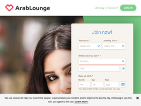 'arablounge.com' screenshot