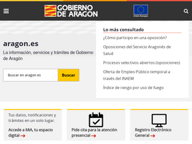 'aragon.es' screenshot