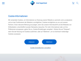 'aral-supercard.de' screenshot