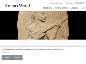 'aramcoworld.com' screenshot