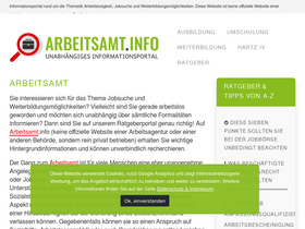 'arbeitsamt.info' screenshot