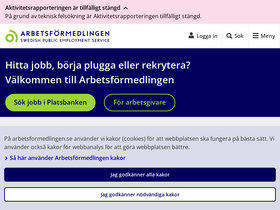 'arbetsformedlingen.se' screenshot