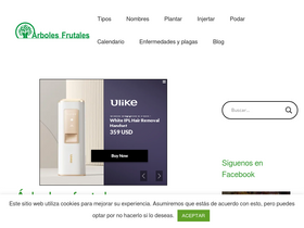 'arbolesfrutales.org' screenshot
