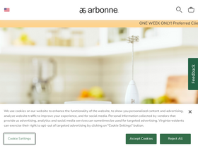 'arbonne.com' screenshot