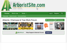 'arboristsite.com' screenshot