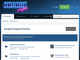 'arcade-projects.com' screenshot