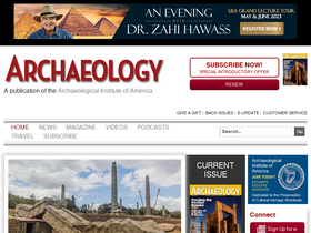 'archaeology.org' screenshot