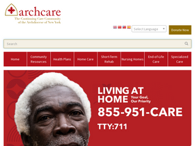 'archcare.org' screenshot