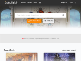 'archidekt.com' screenshot