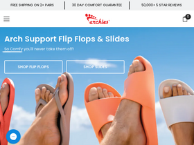 'archiesfootwear.com' screenshot