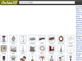 'archive3d.net' screenshot