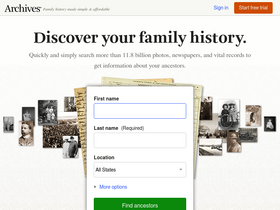 'archives.com' screenshot