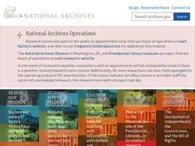 'archives.gov' screenshot