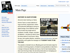 'archiveteam.org' screenshot