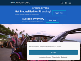 'arcimoto.com' screenshot